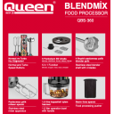 Queen Blendmix Pro 5'li Blender Set - Rose